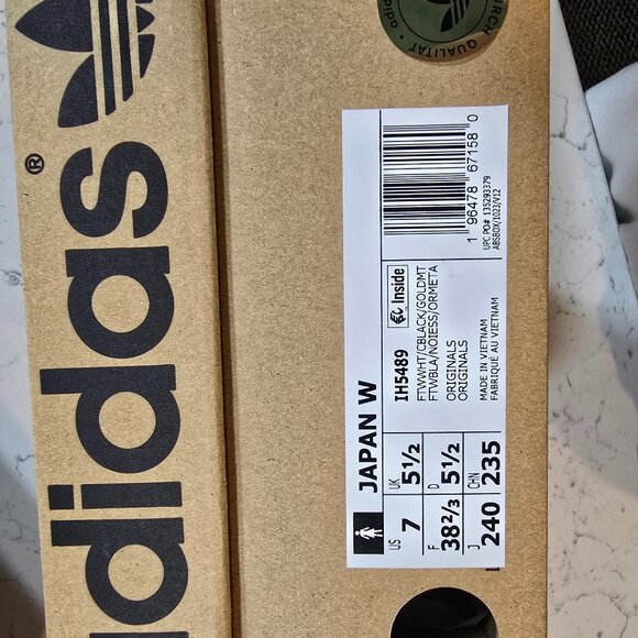 Adidas originals JAPAN OG women shoes white IH5489 size 7 NEW - Picture 8 of 11
